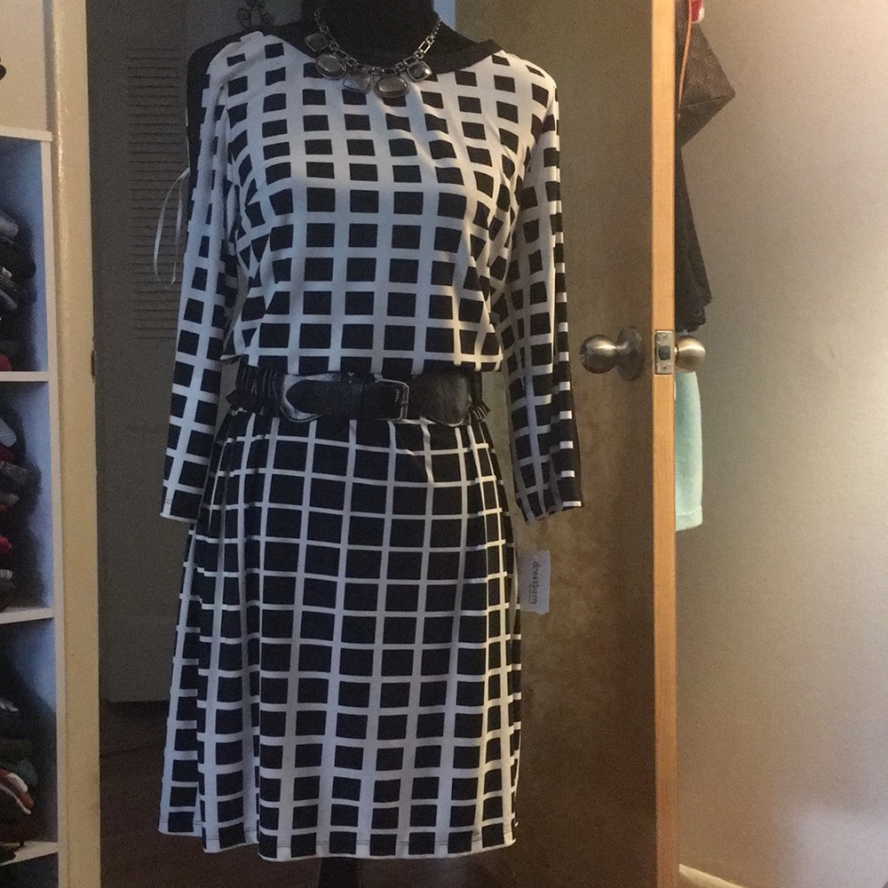 Dress Blk and white